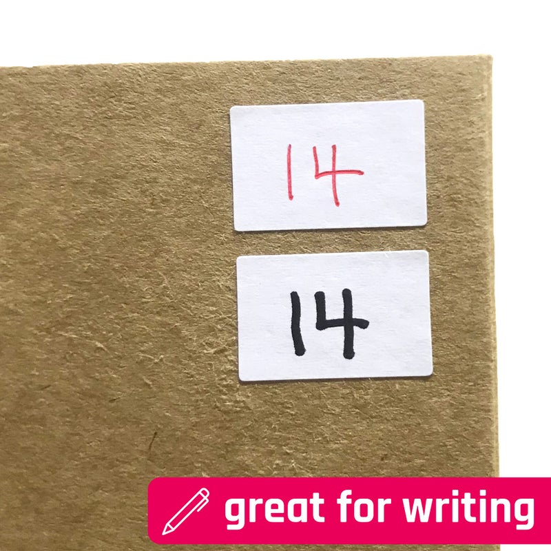 TownStix 8000 Pack, 0.5"" x 0.3"" - Small Price Stickers, White Label Stickers to Write On - Image 4